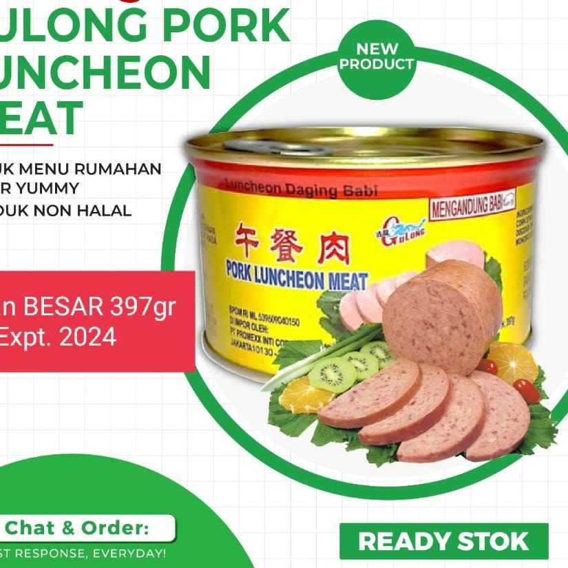 

Terbaru! Maling Gulong / Daging Maling / Pork Luncheon Meat GULONG 397 gr ✓