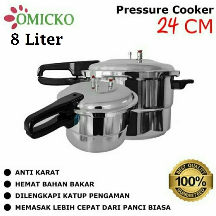 panci presto omicko kapasitas 8 liter 24cm panci presto