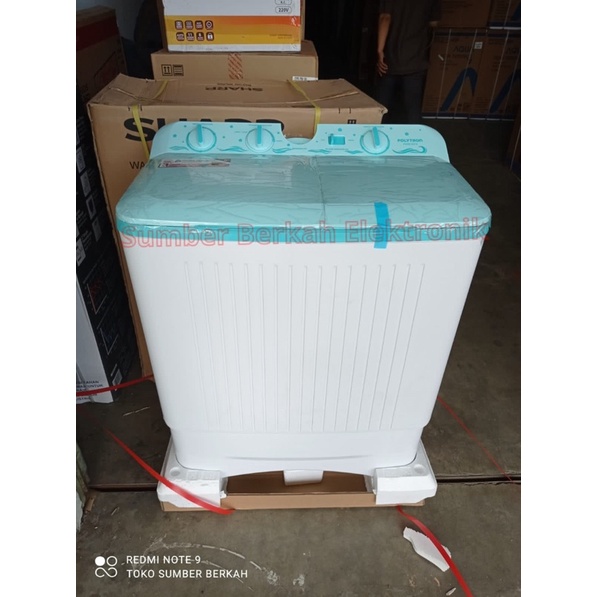Mesin Cuci Polytron 2 tabung 8 kg 220watt PWM 8076 Garansi Resmi 8kg promo bandung