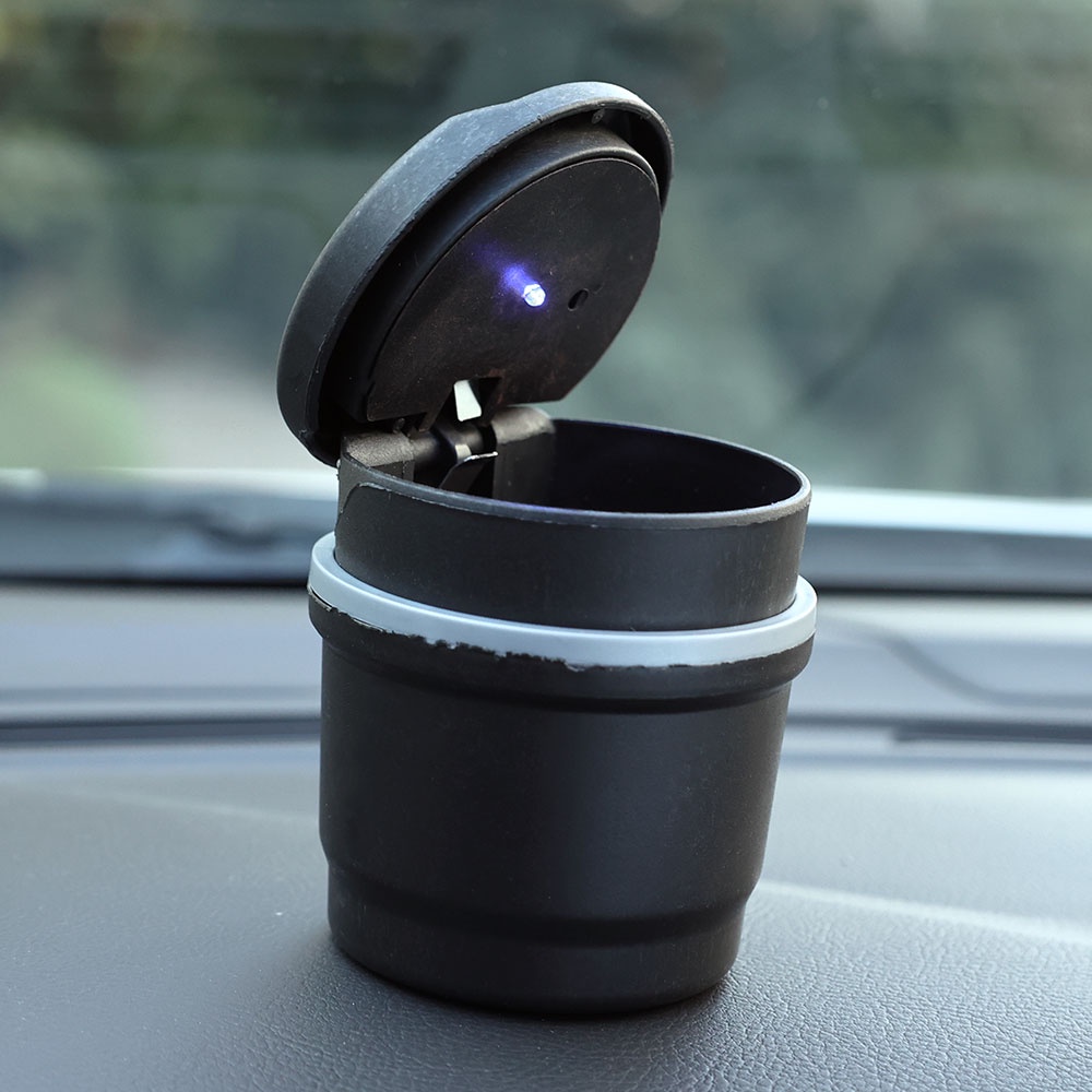 Asbak Rokok Mobil Portable Dengan Lampu Indikator LED Otomatis