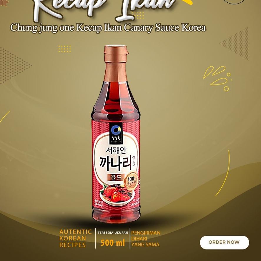 

limited STOCK!Chungjungone Kecap Ikan Canary Sauce Korea 500Gr 까나리액젓 Kanari|KD4