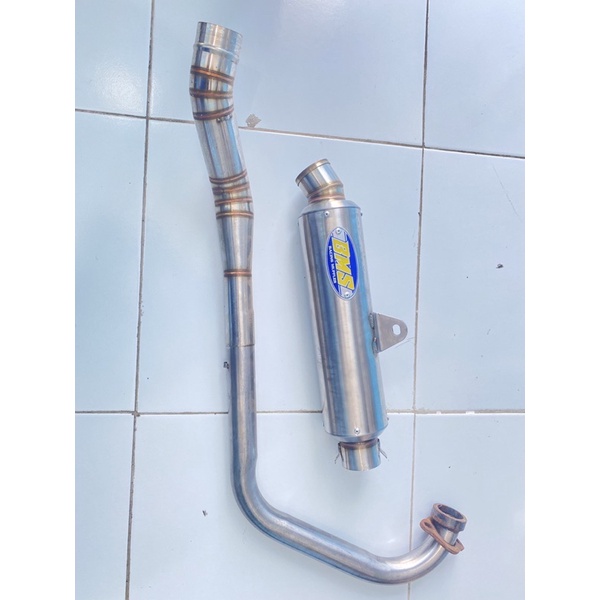 knalpot BMS satu set scorpio bulat