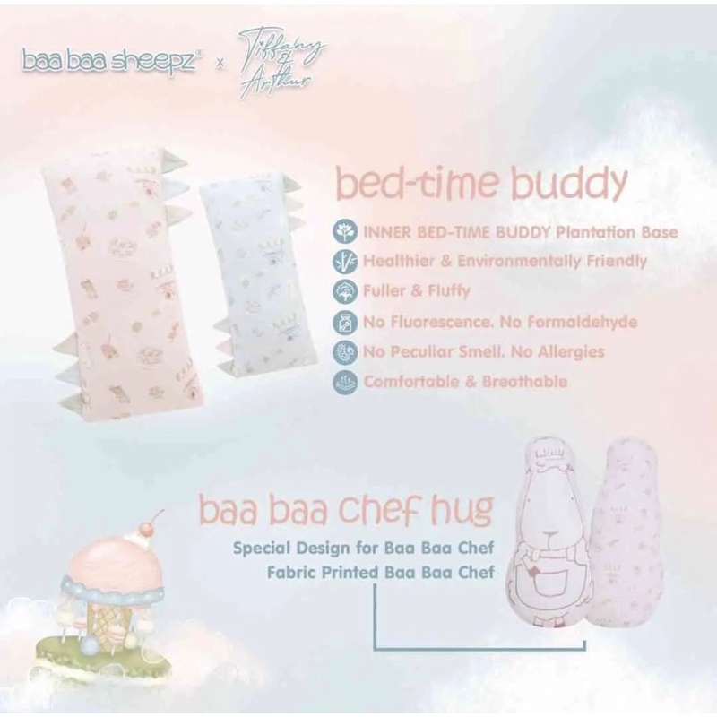 Baabaasheepz x Tiffany Arthur Bed Time Buddy BaaBaa Chef SMALL / MEDIUM / JUMBO