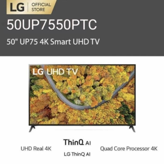Lg Smart Led Tv 4K Uhd 50 Inch - 50Up7550 Baru