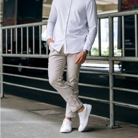 Celana chino panjang Twill diamond S-XXL