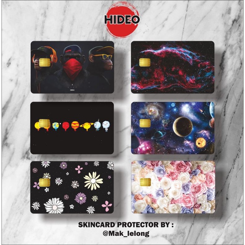 

GARSKIN Kartu E Money/ ATM / FLAZZ / E TOL / SKINCARD ATM/STICKER Vinly ATM/ STIKER CARD/HIDEO STICKER