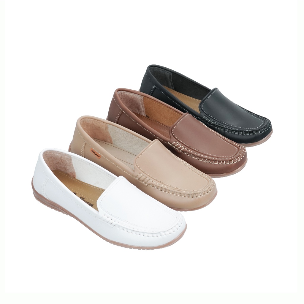 Sepatu Slip On Flat Kerja Wanita - Rose