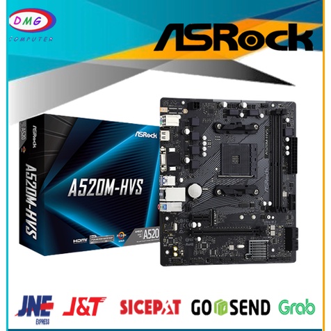 ASRock A520M-HVS (AM4, A520, DDR4, USB 3.2, SATA3)