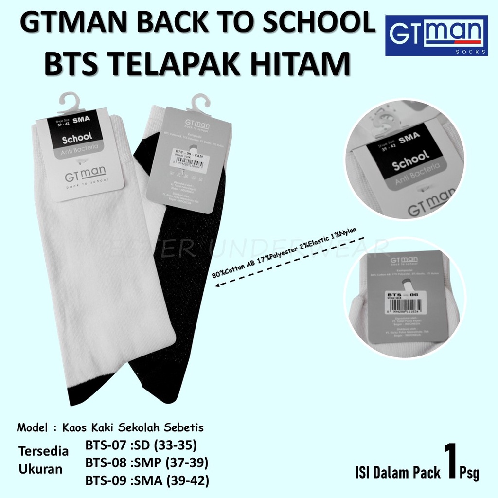 KAOS KAKI KHUSUS ANAK SEKOLAH GT MAN BTS