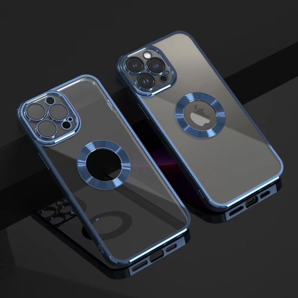 ELECTROPLATING HOLE LOGO CASE IPHONE 11 PROMAX 11 PRO 11 X XR XSMAX XS LIST CHROME LOGO FULL PROTECTOR CAMERA