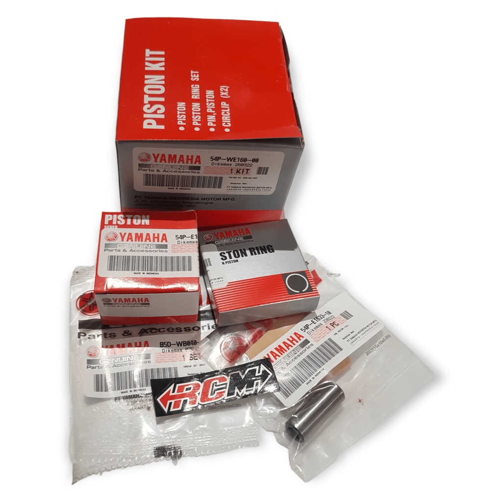 54P-WE160-00 SEHER SEKER PISTON KIT SET MIO J SOUL GT 115 ORI ORIGINAL YAMAHA YGP ASLI