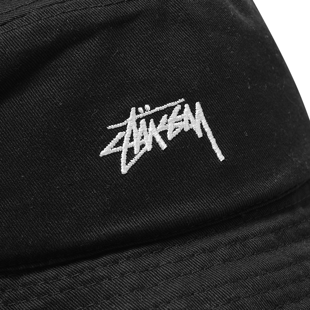 Stussy Embroidery Logo Bucket Hat