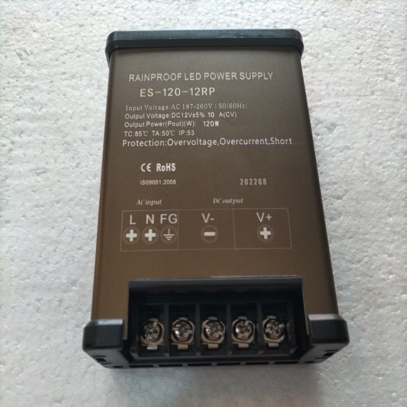 POWER SUPPLY OUTDOOR DC 12V 10A 120W