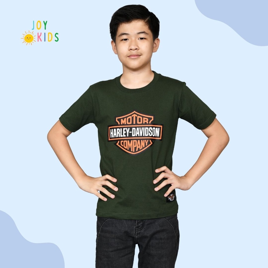 Joy Kids Kaos Atasan Anak Laki laki  Distro Premium Tangan Pendek 1-12 Tahun