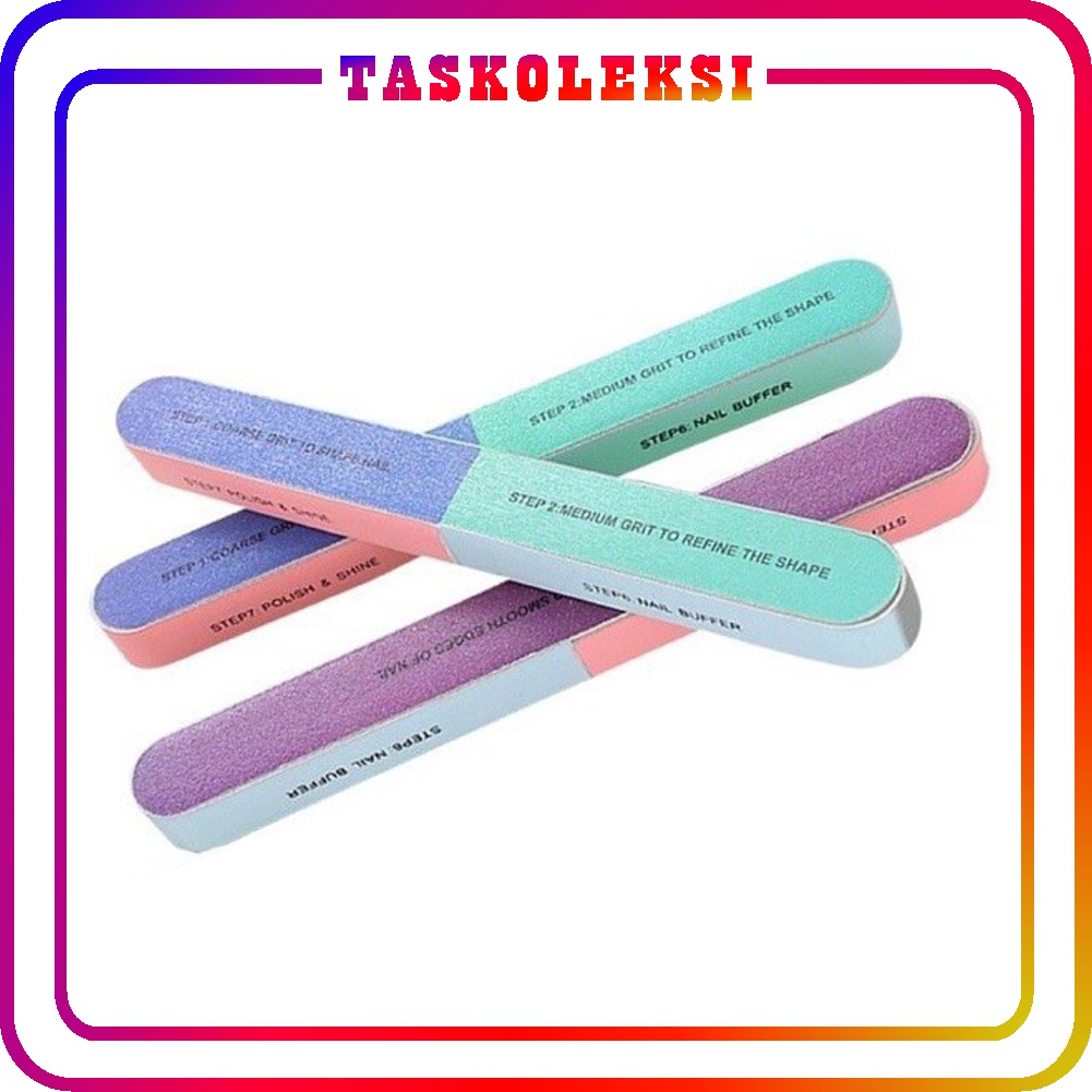 ☛TK☚ NAIL BUFFER 7 STEPS / ALAT PENGHALUS KUKU AMPLAS KIKIR NAIL ART MANICURE PEDICURE PERAWATAN r822