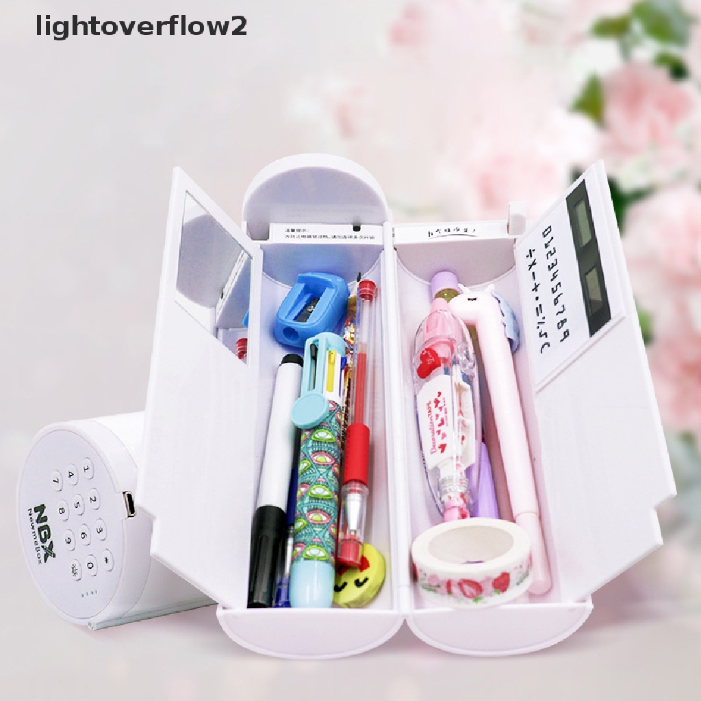 (lightoverflow2) Al Smart Technoy Kotak Pensil Elektronik Dengan Password + Kunci