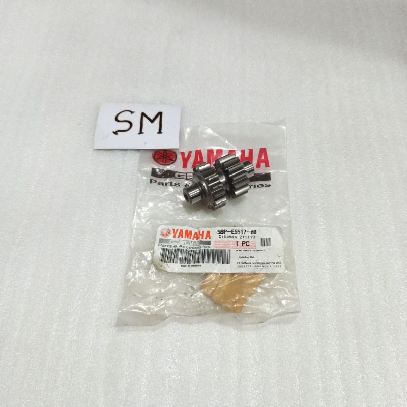Gear idle 2 pengantar stater Scorpio 5BP-E5517-00 Asli Original Yamaha