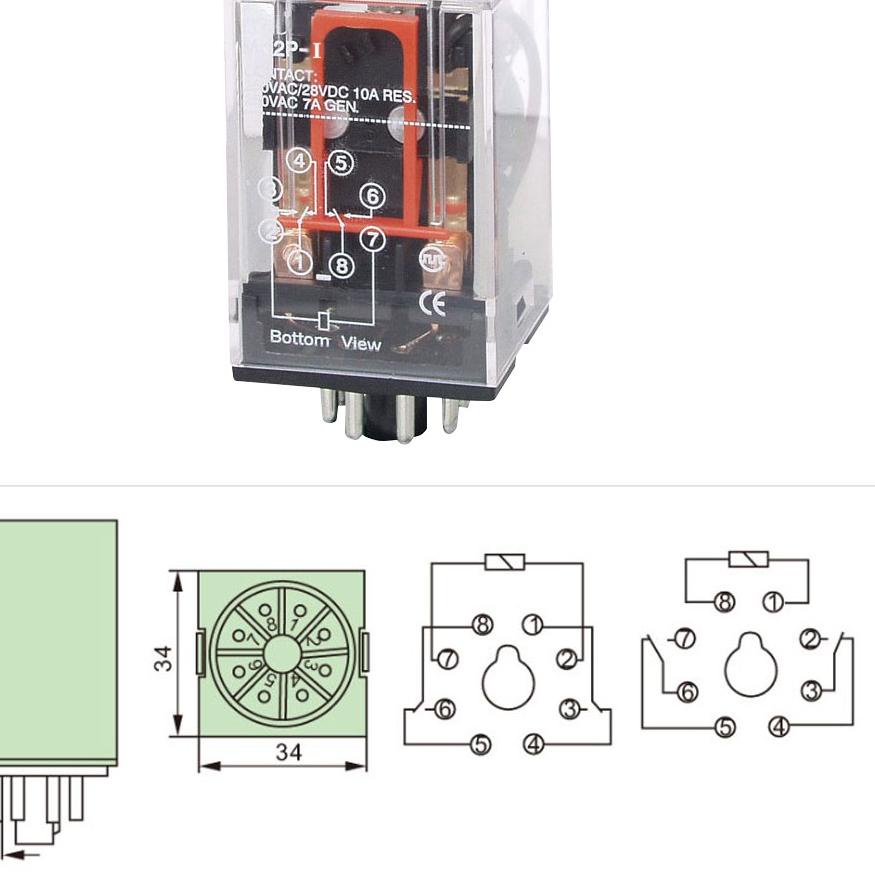 BAYAR DITEMPAT✔️RELAY MK2P OMRON 12V / RELAY MK2PN OMR 24 VOLT / RELAY OM 220V MK2P-I 8 KAKI / RELAI