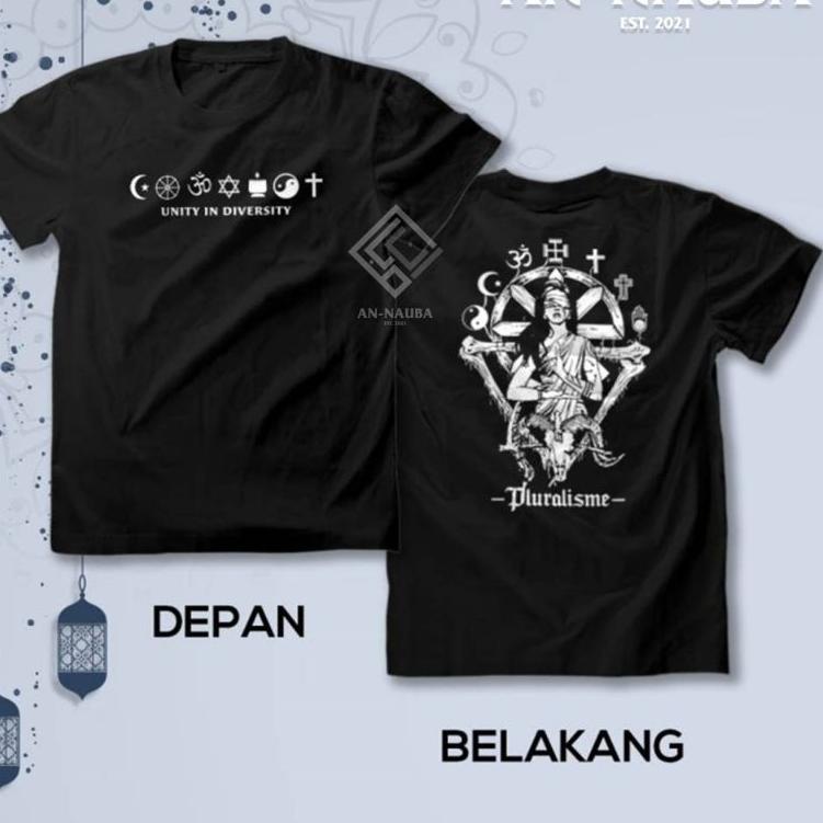 Terpercaya BAJU PLURALISME A2 KAOS PLURALISME AGAMA ISLAM, KRISTEN, PROTESTAN, HINDU, KONGHUCU,DLL K