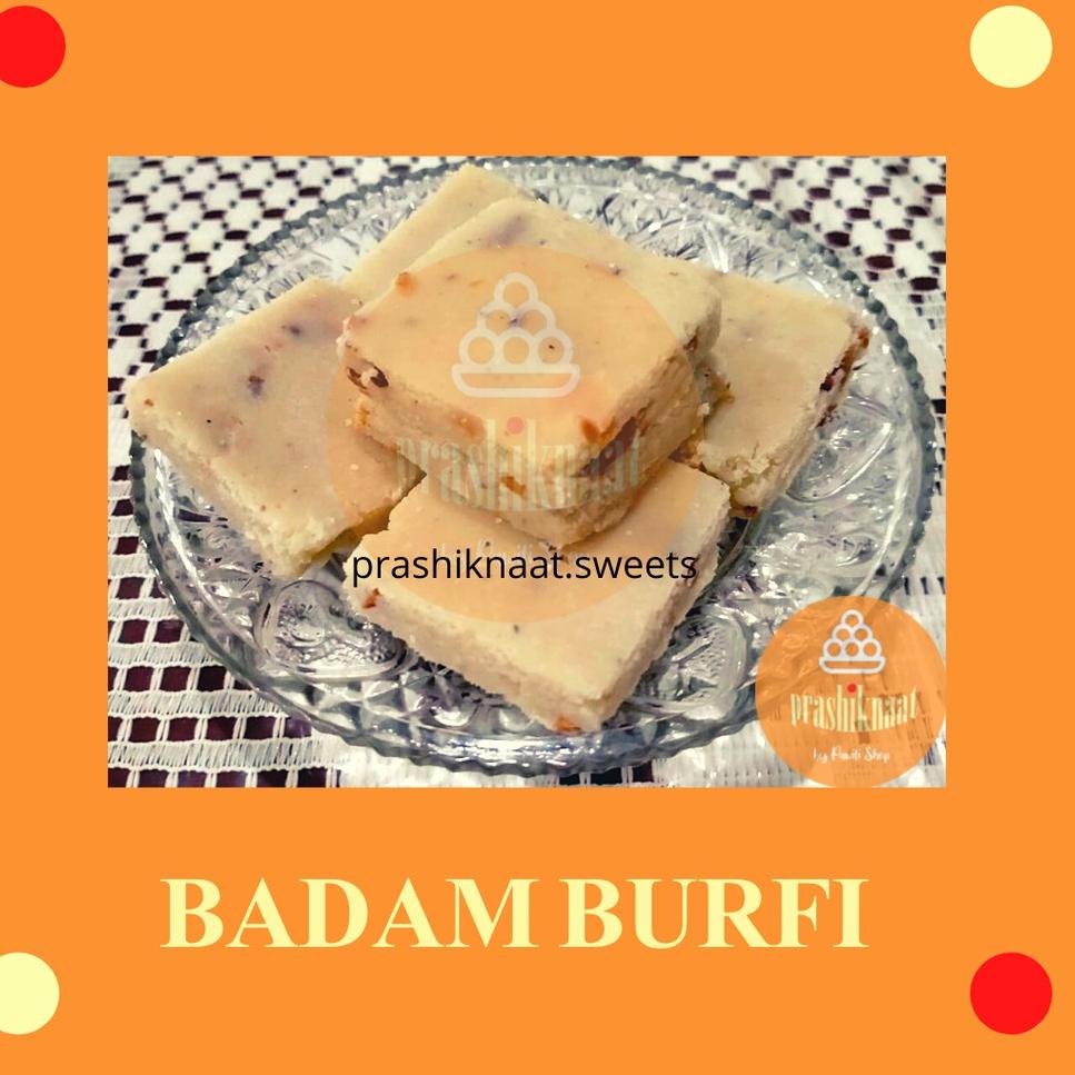 

COD Badam Burfi [Indian Sweets] Manisan India - 100g 