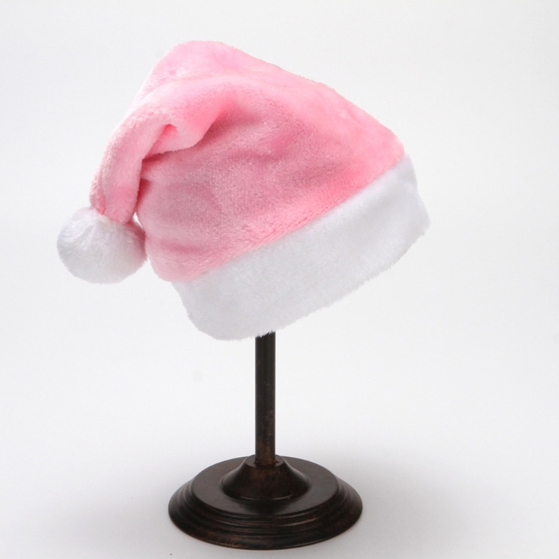 Topi Beanie Desain Santa Claus Dengan Pom-Pom Aneka Warna Untuk Musim Dingin