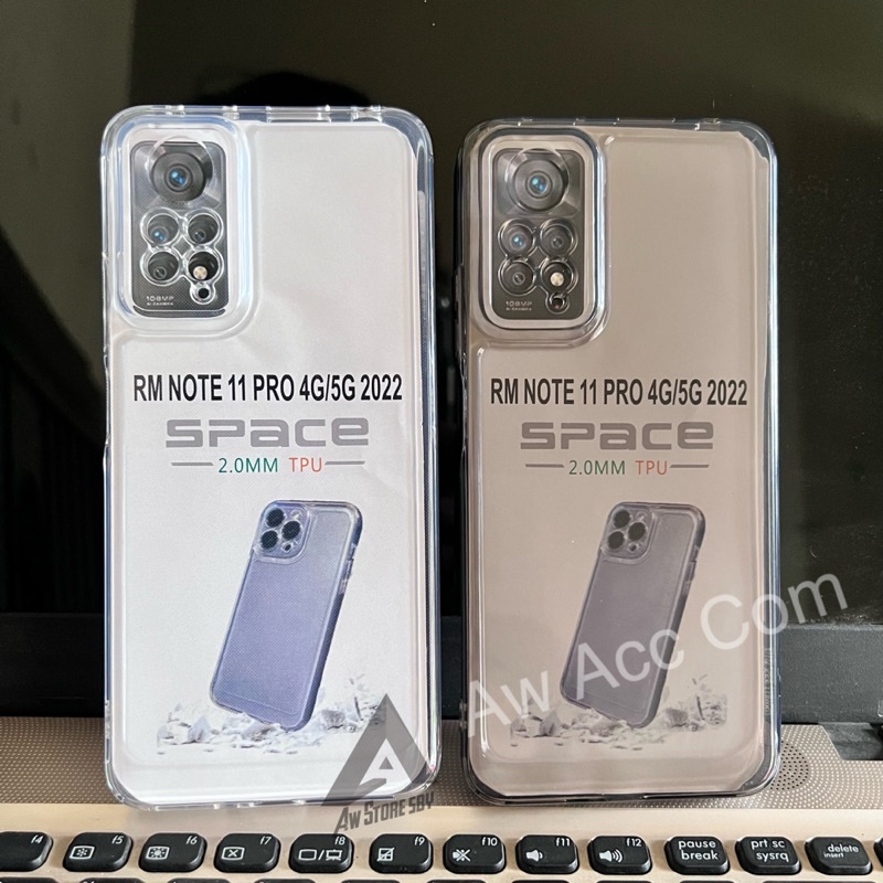 FULL PROTECT CASE REDMI 9C/10A/10C/NOTE 10/10S/9 PRO/10 PRO/11/11 PRO/POCO X3/X3 PRO TEBAL TRANSPARAN SPACE