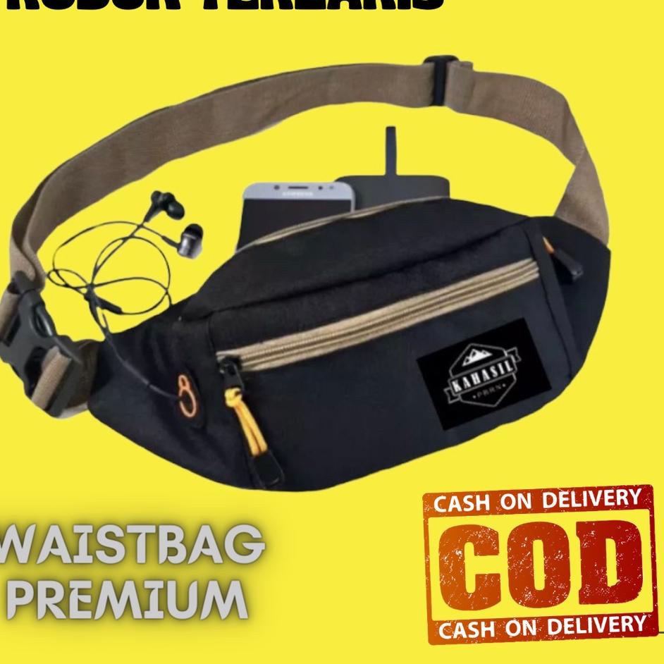 Harga Spesial WB K02 - Tas Selempang Bahu Slempang Pinggang Waistbag Pria Wanita Cowok Cewek Origina