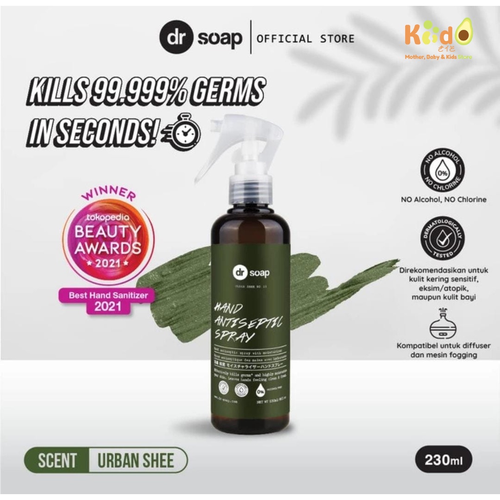dr soap Hand Antiseptic Spray Urban Shee