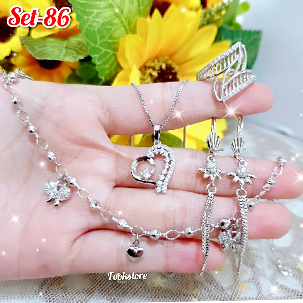 COD TERBARU PERHIASAN SET XUPING ISI 4PCS/ANTI ALERGI
