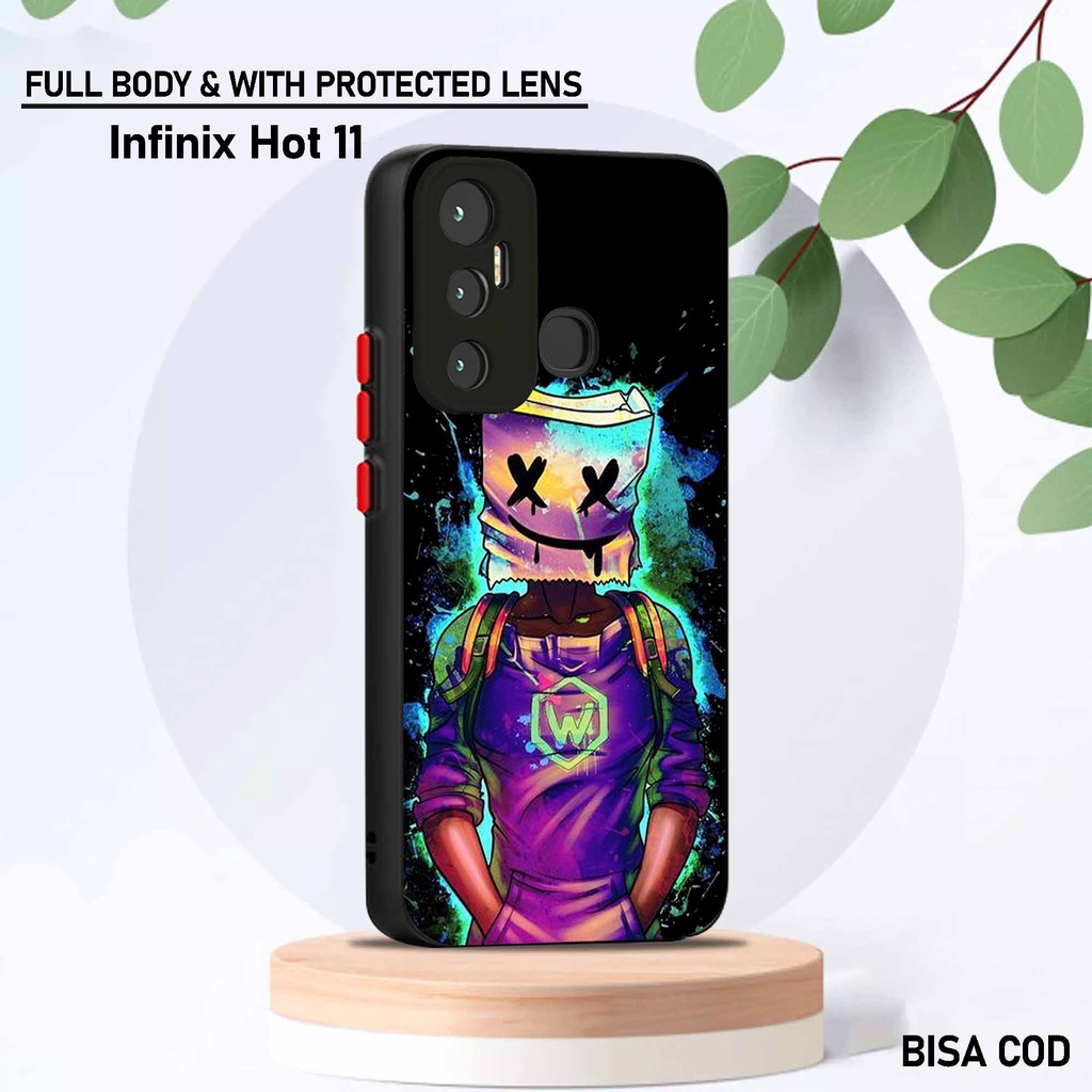Softcase Mengkilat Infinix Hot 11 - Sotcase Dove Infinix Hot 11 - Silikon Protect Camera Motif [ Man