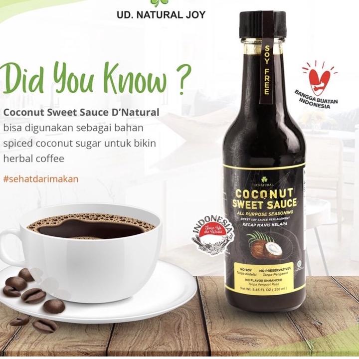 

Terbaik Bumbu Dapur Sehat - Kecap Manis dan Kecap Asin Kelapa Soy Free DNatural Organik 250 mL murah