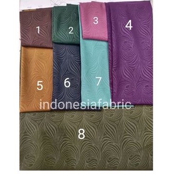 0.5 meter Kain wolfis embos wolfis emboss premium meteran hitam kunyit navy motif Spiral
