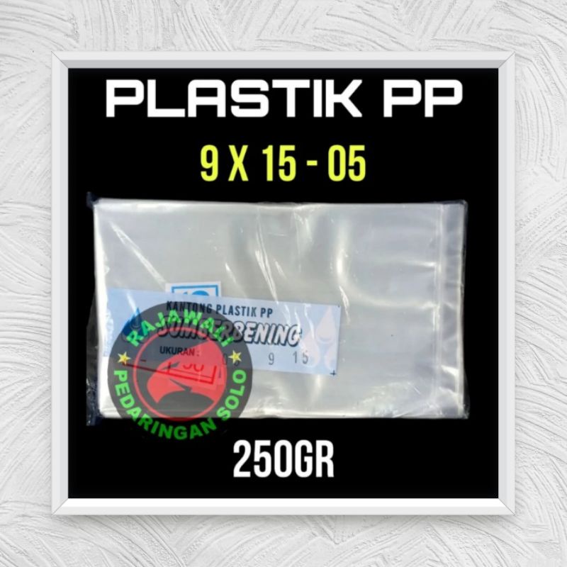 PLASTIK PP BENING 9X15 TEBAL 0.5 PLASTIK PP 9 X 15