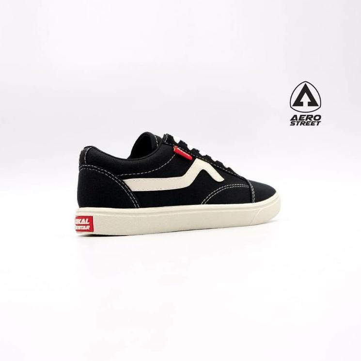 ezj Aerostreet Massive Gum Hitam / Putih / Army / Swallow | Sepatu Sneakers Pria Wanita ✷ 80