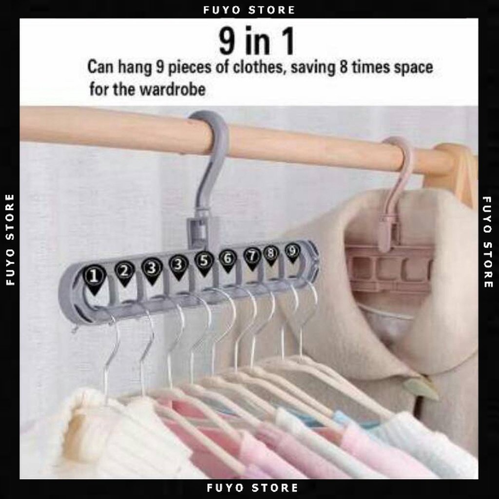 FYSHB - Hanger Baju / Hanger / Gantungan Hook / Hunger Multifungsi / Gantungan Baju Ajaib