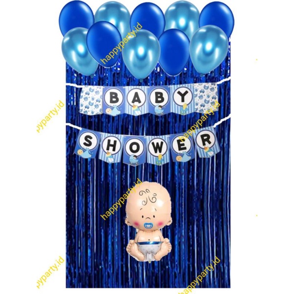 PAKET DEKORASI SIMPLE BABY SHOWER BOY/GIRL