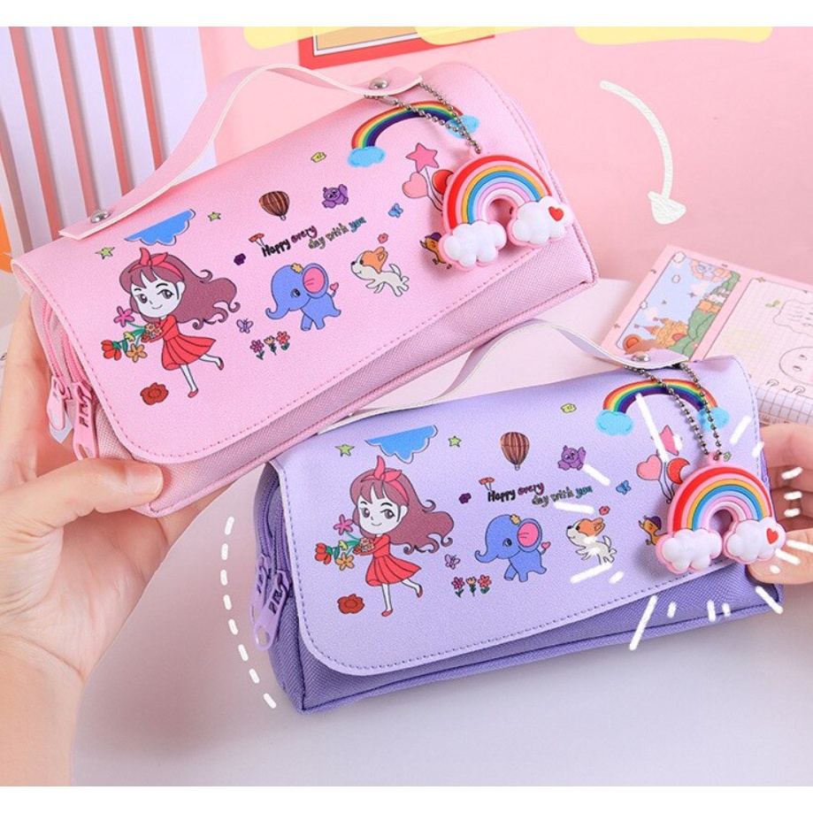 

Tempat Kotak Pensil Anak Karakter Lucu unik Large Capacity FCS06