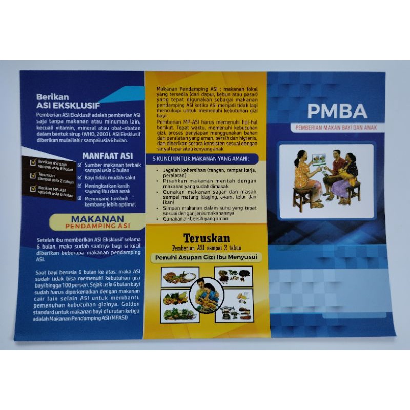 Leaflet Pemberian Makan Bayi dan Anak