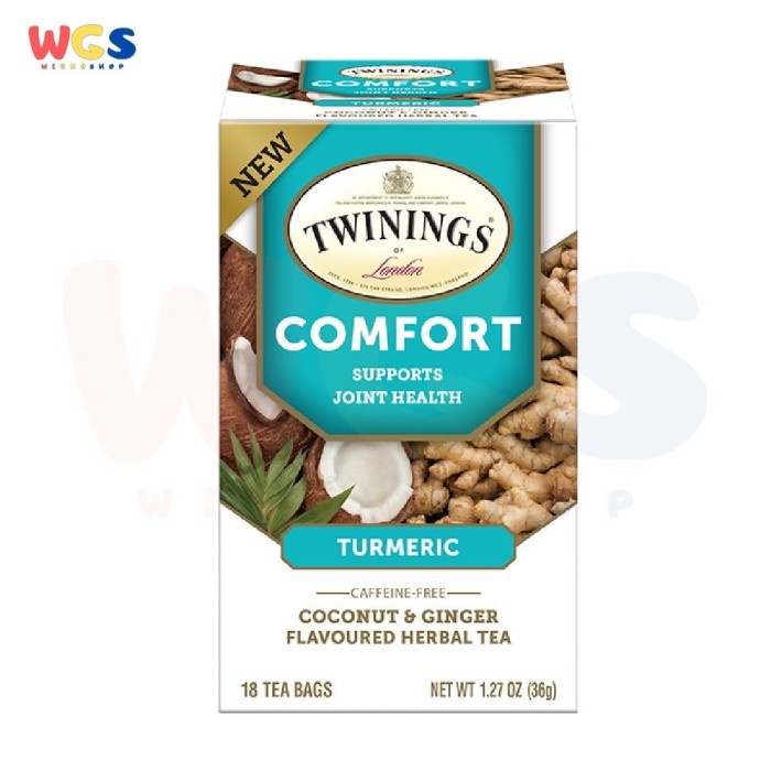 

ORIGINAL MURAH Twinings of London Comfort Turmeric Joint Health Herbal Tea 18p x 2g