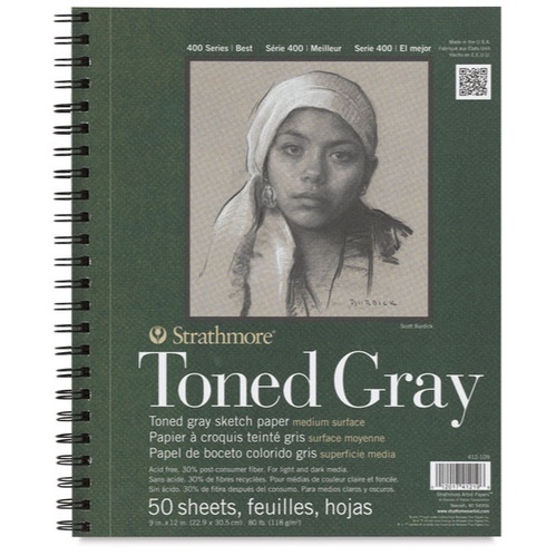 

Gaya Strathmore Toned Gray 9" X 12" Sketch Pad - 50 Sheets Terbatas