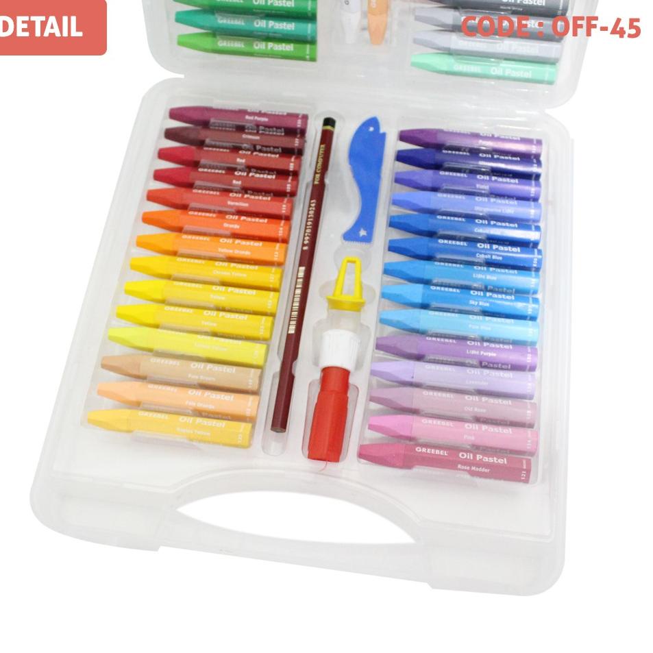 

STOCK TERBATAS KRAYON ARTIST TRANSPARANT ISI 55 WARNA GREEBEL OIL PASTELS PP CRAYON GRIBEL ART - OFF-45 ☣ 876