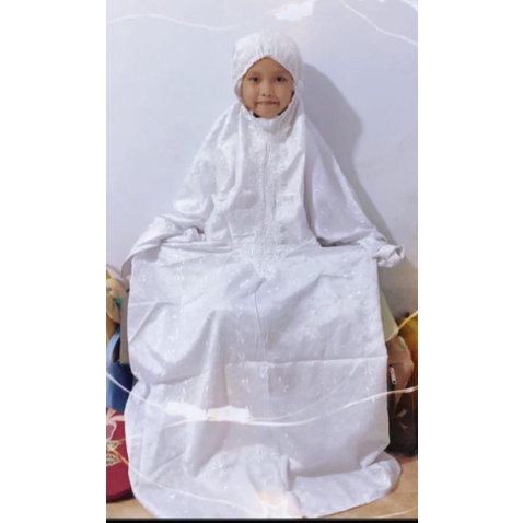 MUKENA ANAK TERUSAN /MUKENA ANAK SUTRA JEPANG