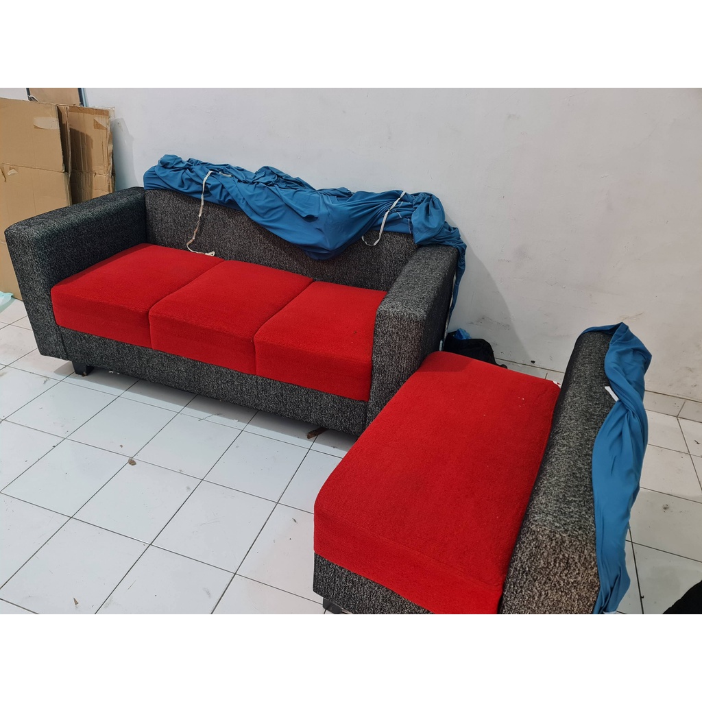 Sofa set second kualitas bagus 3 seat dan 2 seat bekas kualitas bagus