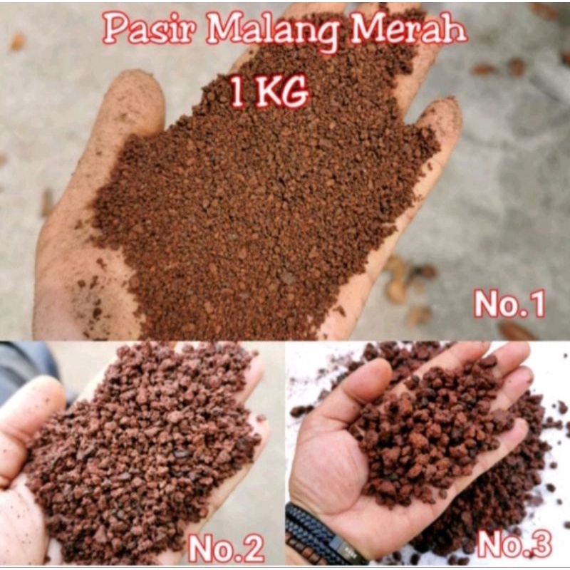 Pasir Malang Merah no. 1 (halus) 500gr