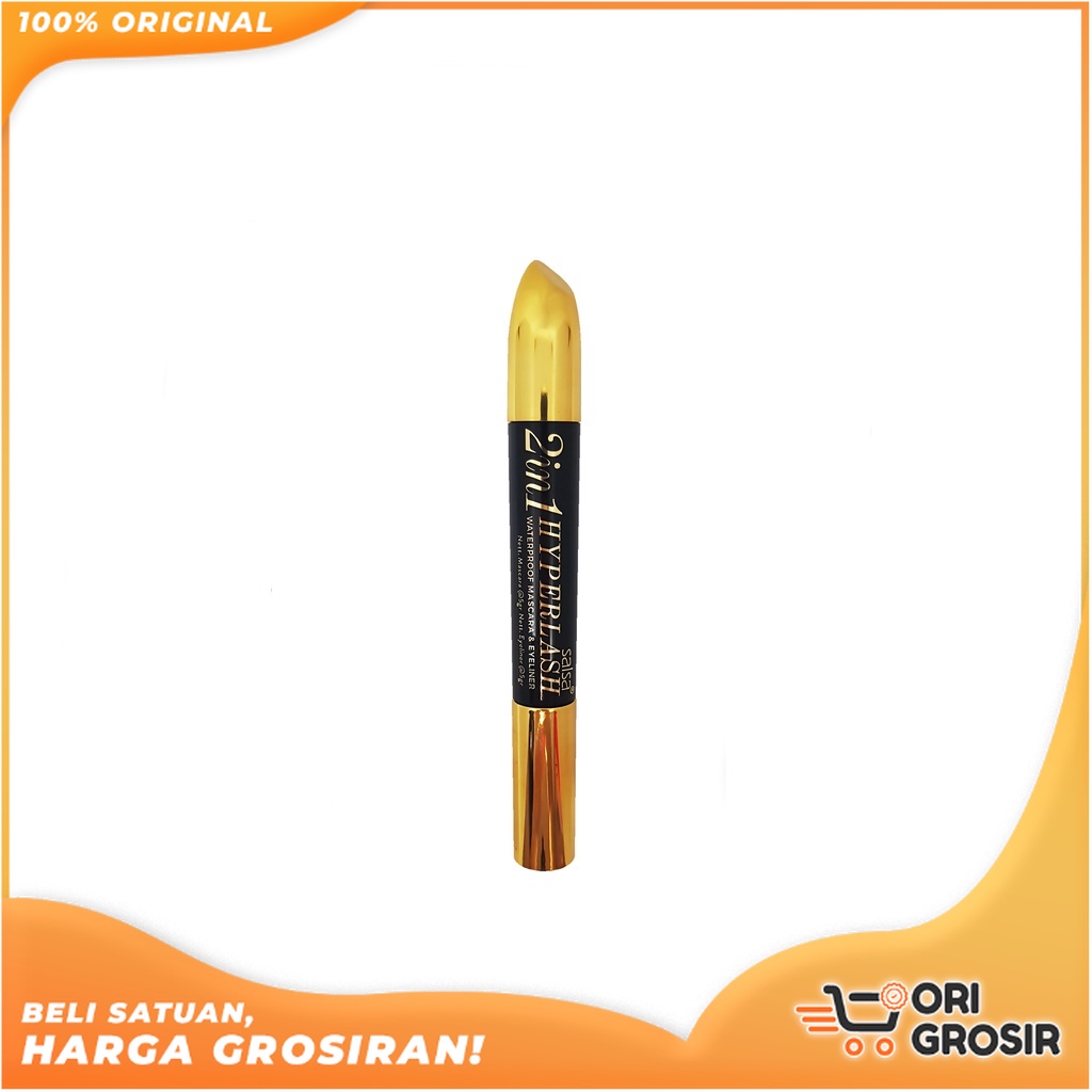ORI Grosir SALSA Mascara 2in1 Hyperlash - Long Lashting- Maskara 2 in 1 Eyeliner