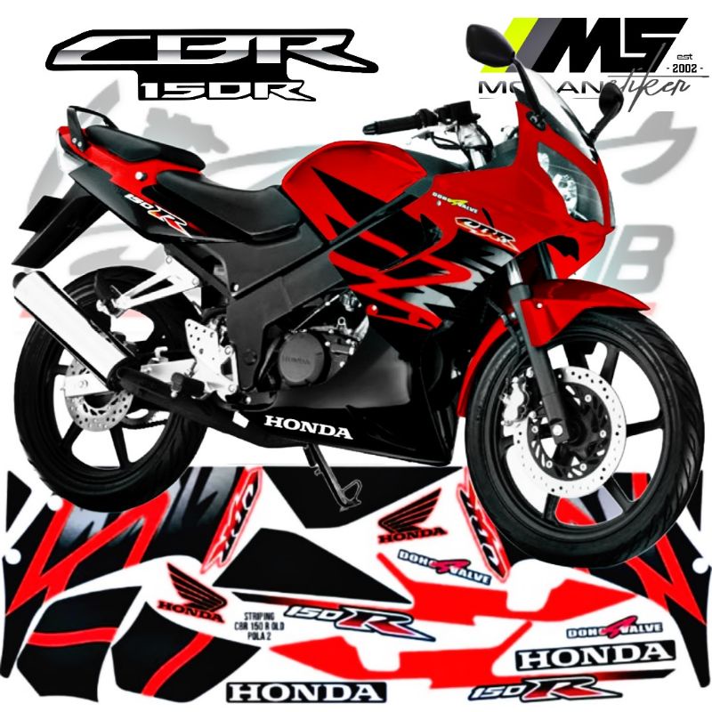 Decal Sticker Striping Variasi Motif Ori Honda CBR 150 R OLD 2003-2004-2005-2006-2007-2008-2009 /CBR