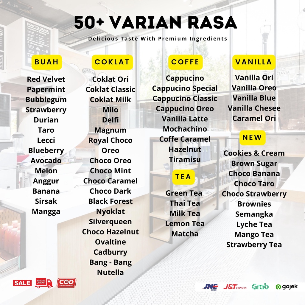 SERBUK MINUMAN BUBUK KEKINIAN RASA VANILLA LATTE PREMIUM 1KG BUBUK MINUMAN RASA VANILLA LATTE MIX SUGAR BUBUK MINUMAN KEKINIAN POWDER MINUMAN BUBUK PREMIUM