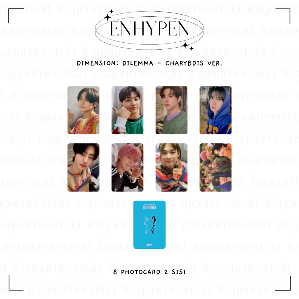 Jual PHOTOCARD ENHYPEN DIMENSION : DILEMMA | Shopee Indonesia