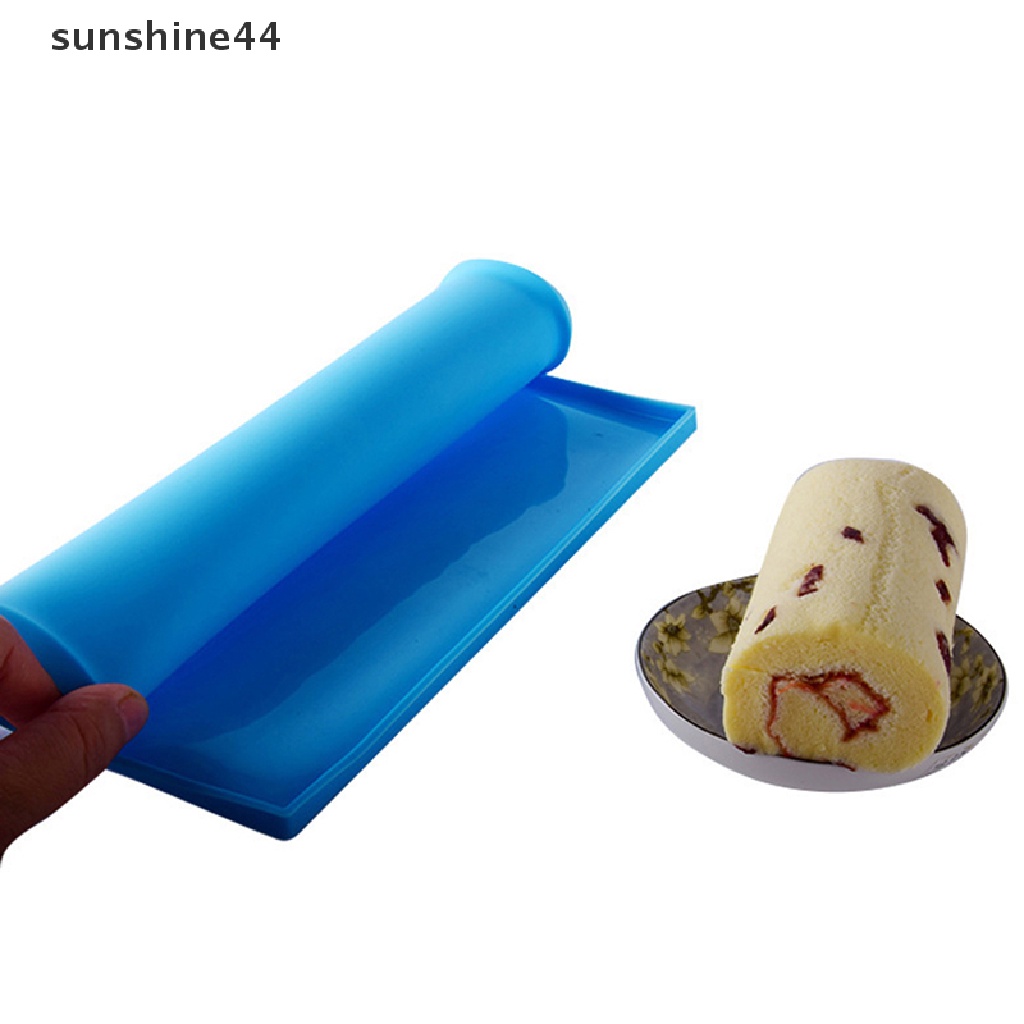 Sunshine 1Pc Alas Panggang Kue Swiss Roll Bahan Silikon Anti Lengket