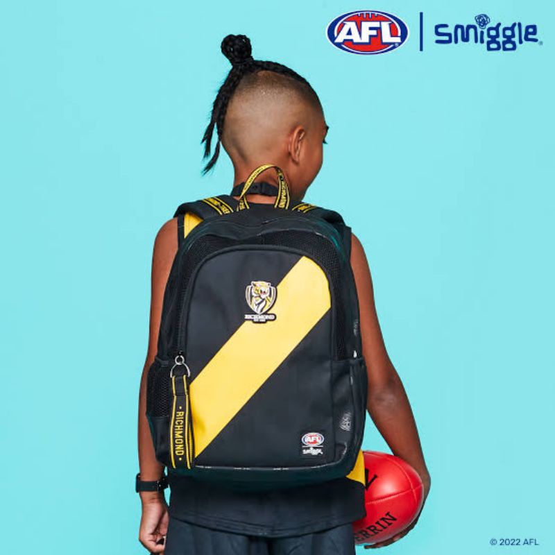 tas smiggle backpack ori afl australian football league